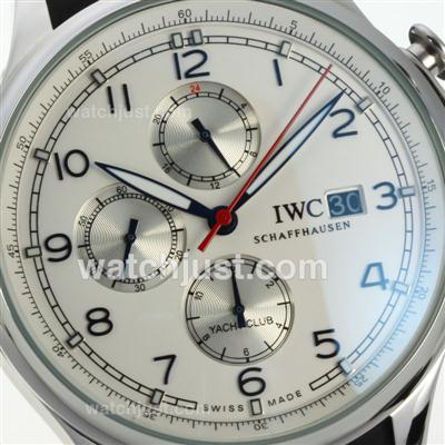 IWC Portuguese Yacht Club Automatic with White Dial-Rubber Strap