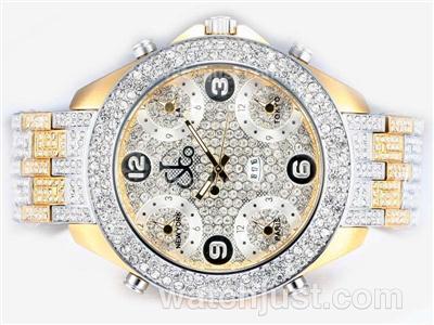 Jacob & Co Classic Five Time Zone Two Tone with Diamond Bezel