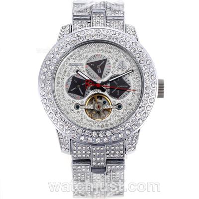 Jacob & Co Rainbow Tourbillon Automatic Full Diamond Case and White Diamond Dial