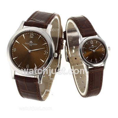 Jaeger-Lecoultre Master Control with Brown Dial-Sapphire Glass