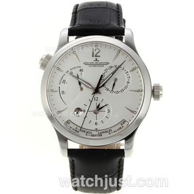 Jaeger-Lecoultre Master Control Working Power Reserve Automatic with White Dial-18K Plated Gold Movement