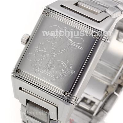 Jaeger-Lecoulbre Reverso Moonphase with Black MOP Dial S/S-Sapphire Glass