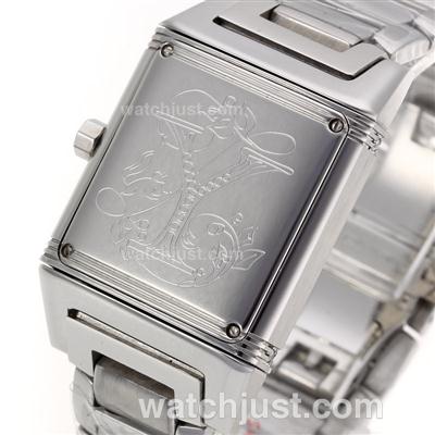 Jaeger-Lecoulbre Reverso Moonphase with White MOP Dial S/S-Sapphire Glass