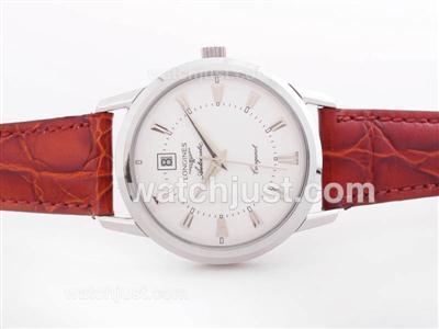 Longines Conquest Automatic White Dial with Stick Marking