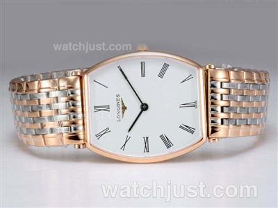 Longines La Grande Classique Swiss ETA Movement Two Tone with White Dial Couple Watch