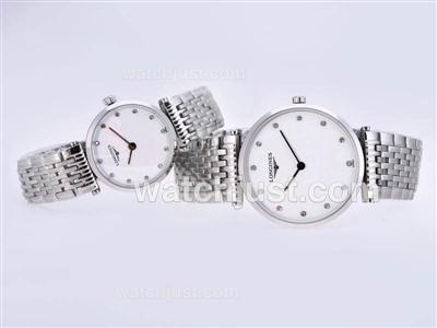 Longines La Grande Classique Swiss ETA Movement With Diamond Marking-Couple Watch
