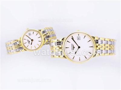 Longines La Grande Classique Two Tone With Swiss ETA Movement-White Dial