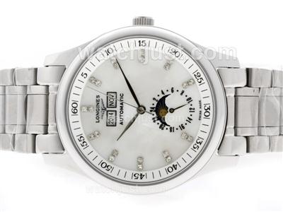 Longines Master Collection Automatic Diamond Markers with MOP Dial