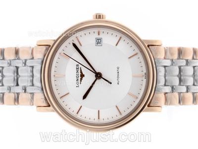 Longines Master Collection Automatic Two Tone with White Dial