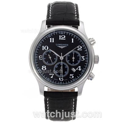 Longines Master Collection Automatic with Black Dial-Sapphire Glass