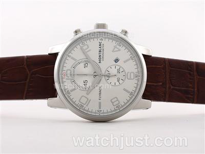 Montblanc Flyback Workig Chronograph White Dial-New Version