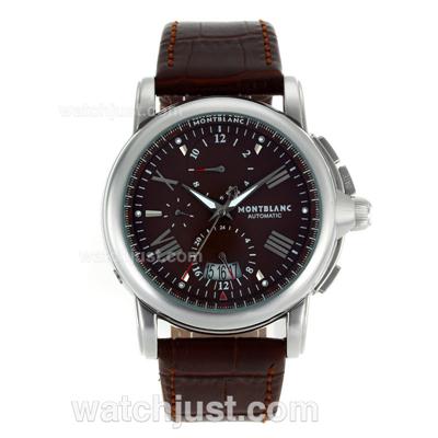 Montblanc Star Automatic with Brown Dial-Leather Strap