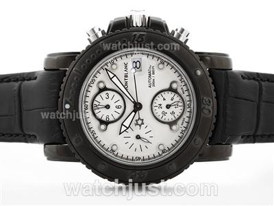 Montblanc Star Chrono Automatic PVD Case with White Dial-2009 New Version