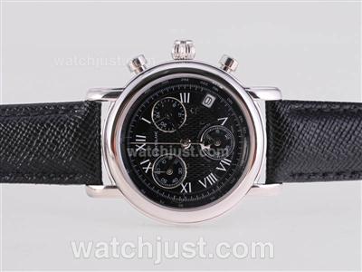 Montblanc Star Working Chronograph with Black Dial and Strapl-Lady Size