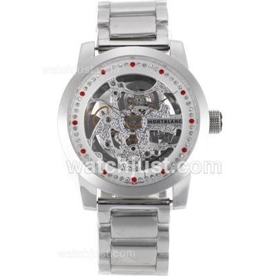 Montblanc Time Walker Automatic Diamond Markers with Skeleton Dial S/S