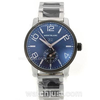 Montblanc Time Walker Automatic PVD Bezel with Black Dial S/S