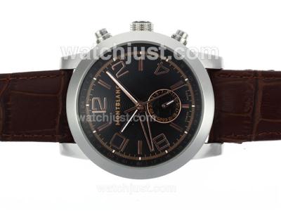 Montblanc Time Walker Automatic with Rose Gold Markers-Leather Strap