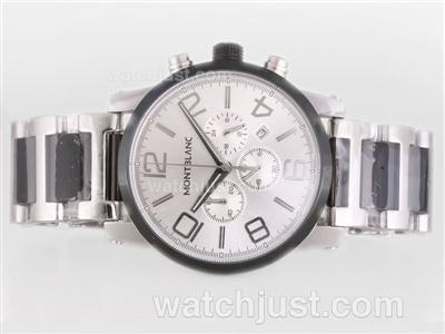 Montblanc Time Walker Working Chronograph with White Dial