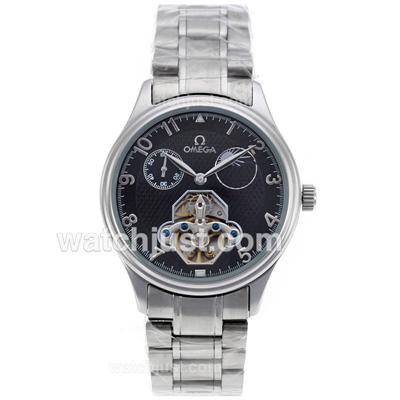 Omega Tourbillon Automatic with Black Dial S/S