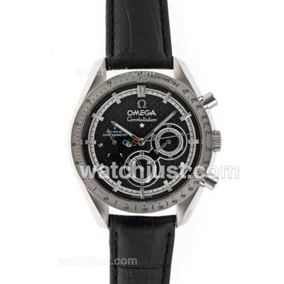 Omega Constellation Automatic with Black Carbon Fibre Style Dial-Olympic Edition
