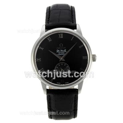 Omega De Ville Automatic Roman Markers with Black Dial-Sapphire Glass