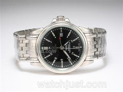 Omega De Ville Co-Axial GMT Working Automatic with Black Dial