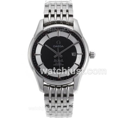 Omega Hour Vision See Thru Case Automatic with Black Dial-High quality