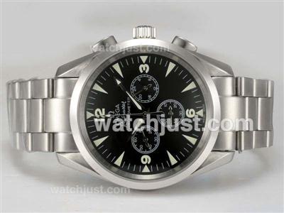 Omega Seamaster Aqua Terra Railmaster Working Chronograph with Black Dial