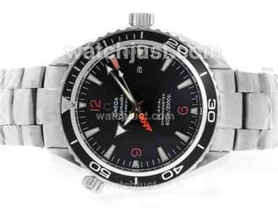 Omega Casino Royal 007 Planet Ocean with Orange Markers-Same Structure As ETA Version-High Quality