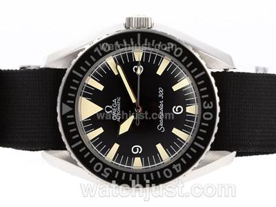 Omega Seamaster 300 Swiss ETA 2824 Movement with Nylon Strap-Vintage AD CIRCA Edition