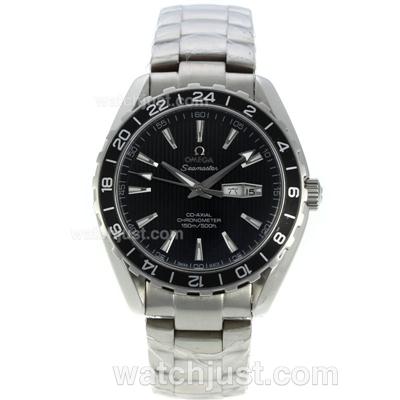 Omega Seamaster Aqua Terra Automatic with Black Bezel and Dial