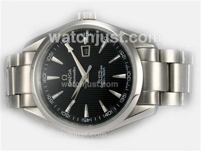 Omega Seamaster Aqua Terra Big Size Automatic with Black Tuxedo dial