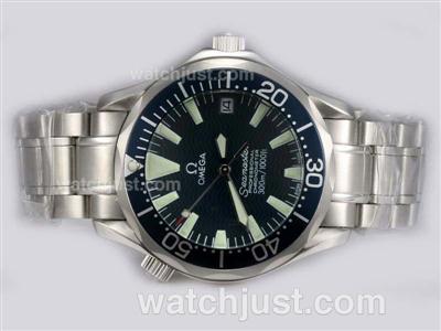 Omega Seamaster Automatic with Blue Dial and Bezel