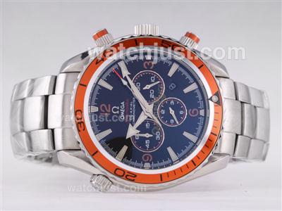 Omega Seamaster Planet Ocean 007 Quantum Of Solace Edition Working Chrono-Same Structure As 7750 Version-High Quality