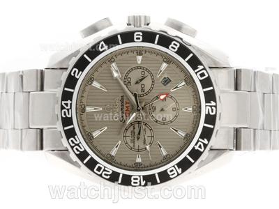 Omega Seamaster Planet Ocean GMT Automatic with Gray Dial