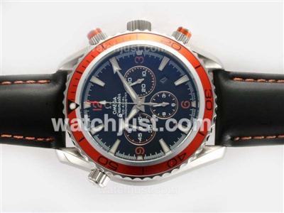 Omega Seamaster Planet Ocean Working Chronograph with Orange Bezel-Same Chassis As 7750-High Quality