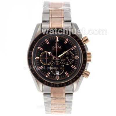 Omega Speedmaster 1957 Limited Edition Working Chronograph Two Tone with Black Dial