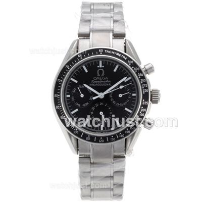 Omega Speedmaster Automatic with Black Dial and Bezel S/S
