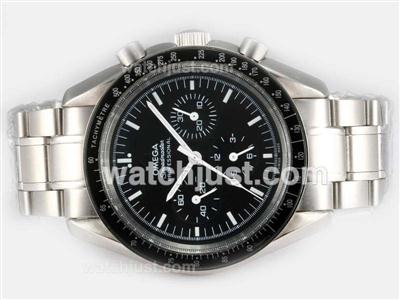 Omega Speedmaster Automatic with Black Dial and Bezel
