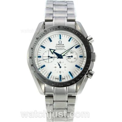 Omega Speedmaster Broad Arrow Automatic with White Dial