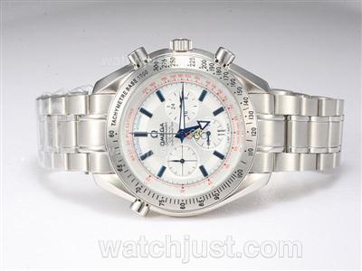 Omega Speedmaster Co-Axial Working Chronograph with White Dial