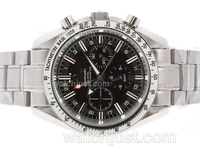 Omega Speedmaster GMT Automatic with Black Dial