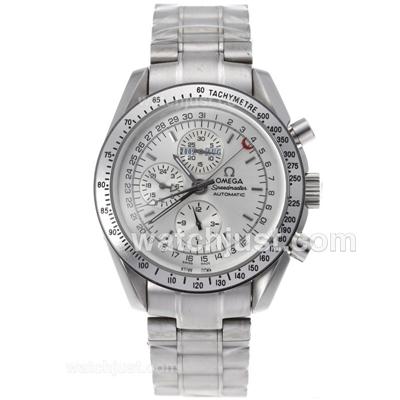 Omega Speedmaster Perpetual Calendar Automatic with White Dial
