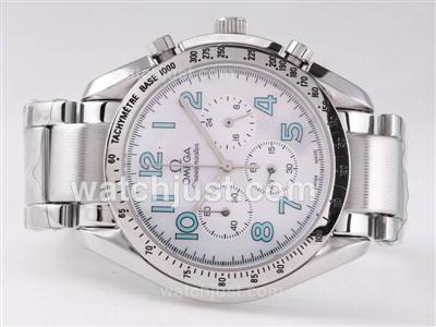 Omega Speedmaster Working Chronograph with MOP Dial-Sapphire Glass