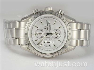 Omega Speedmaster Working Chronograph with White Dial