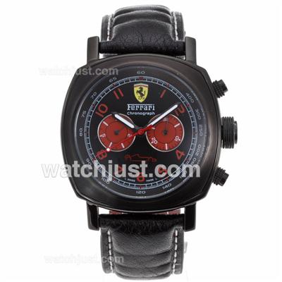 Panerai Ferrari Automatic PVD Case with Black Dial- Red Number Markers
