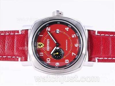 Panerai Ferrari Automatic with Red Dial and Strap