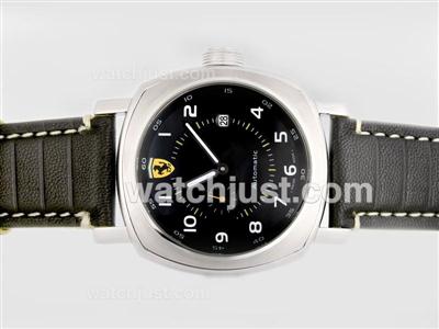 Panerai Ferrari Rattrapante Automatic with Black Dial and Strap