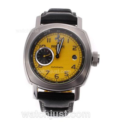 Panerai Ferrari Scuderia FER 00002 Automatic with Yellow Dial-AR Coating