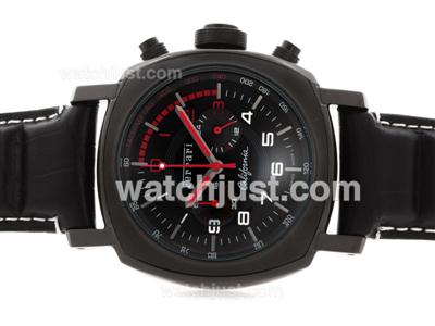 Panerai For Ferrari California Working Chronograph PVD Case with Black Dial-Number Marking